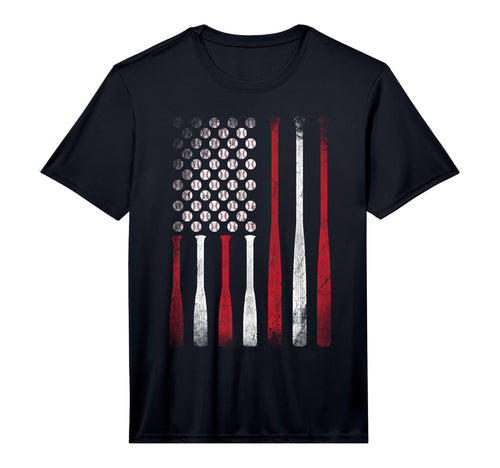 American Flag Baseball Team T-Shirt - Minimalist Print Men Women - T-Shirt, Sweatshirt, Hoodie