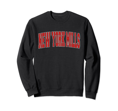 New York Mills Ny New York Varsity Sweatshirt - Custom Art Print Unisex - T-Shirt, Sweatshirt, Hoodie