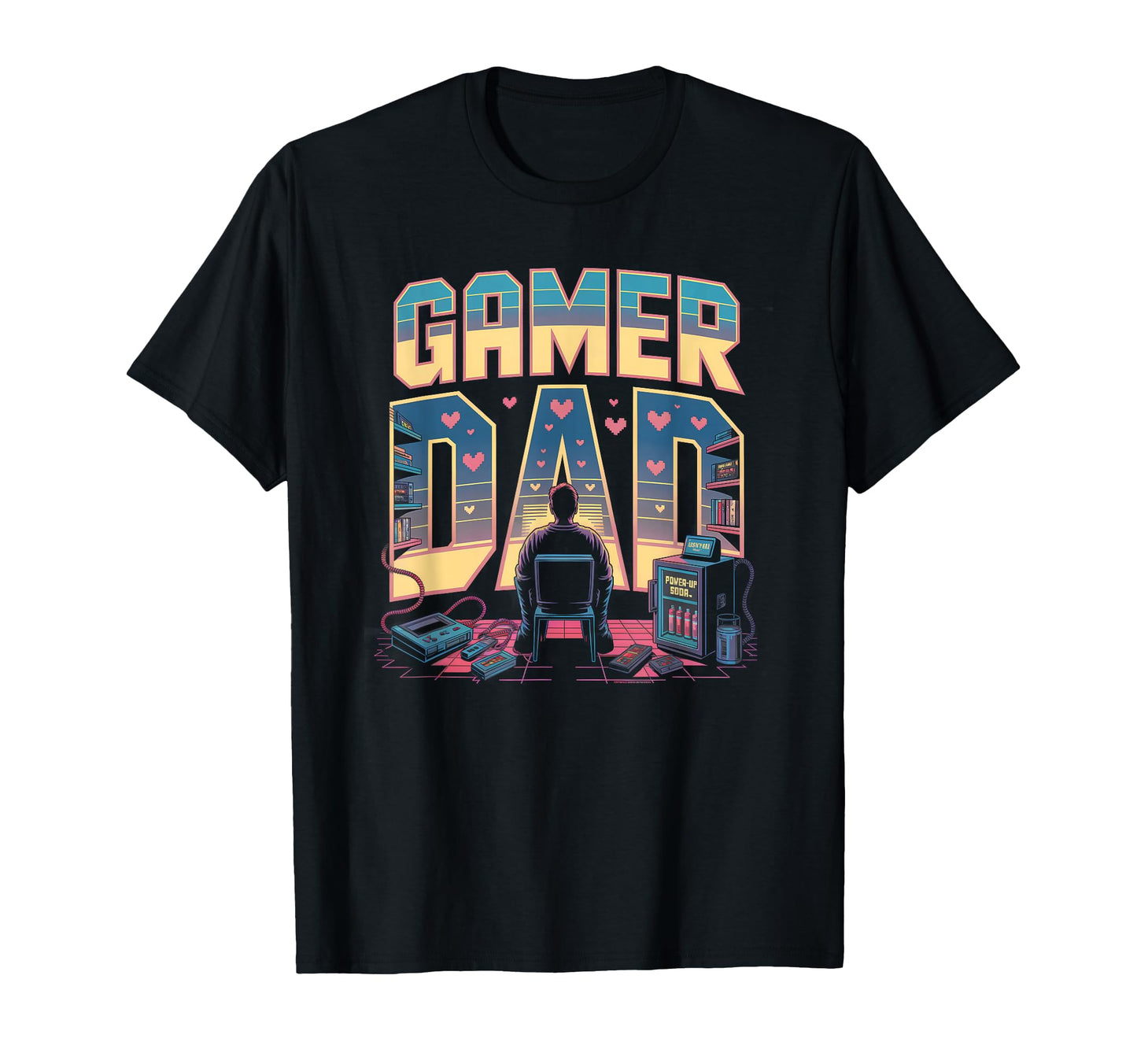 Gaming Lover Dad Gamer Console Life T-Shirt - Minimalist Print for Adults - T-Shirt, Sweatshirt, Hoodie