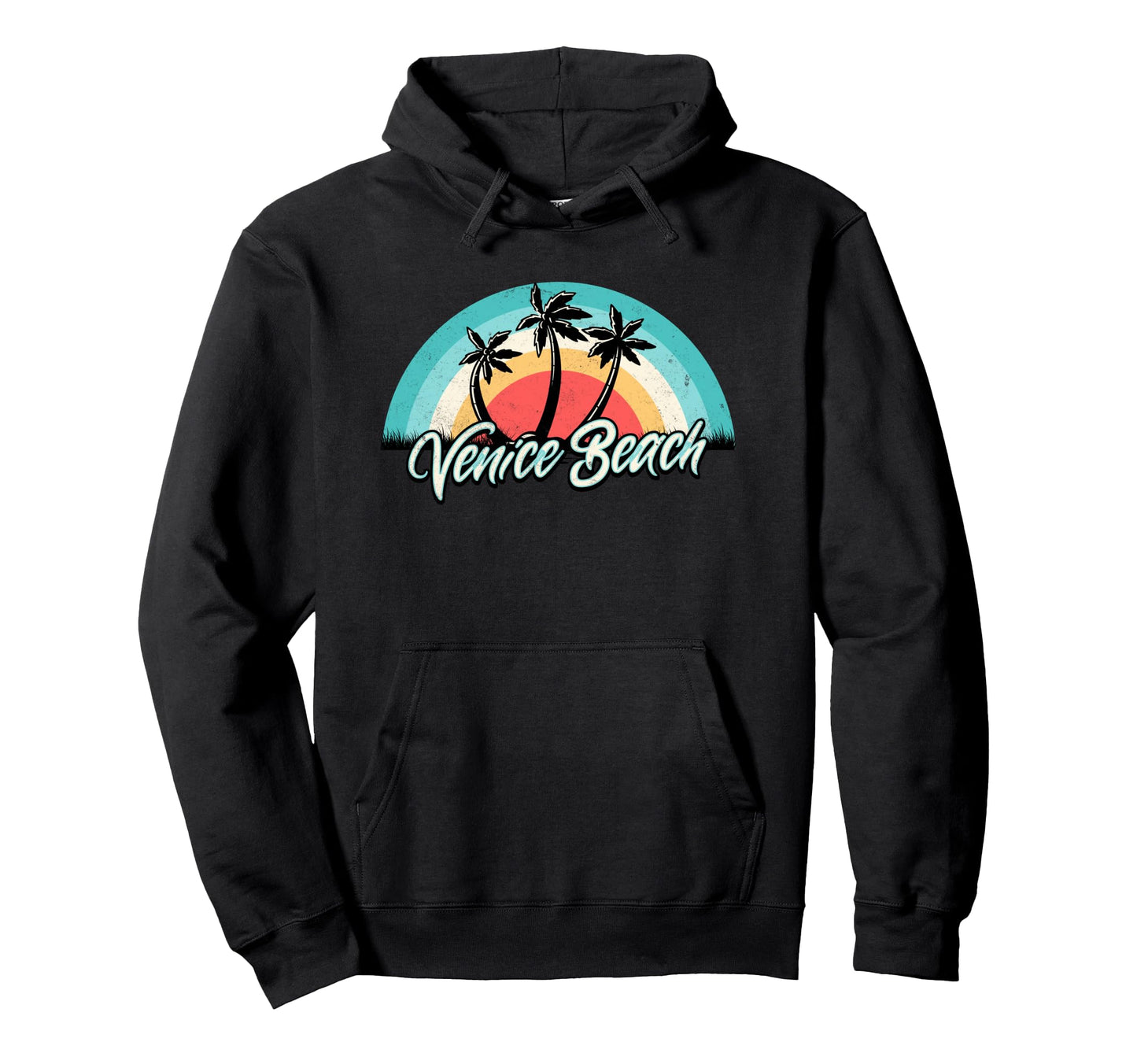 Matching Vacation Sunset Venice Beach Hoodie - Graphic Print Men Women - T-Shirt, Sweatshirt, Hoodie