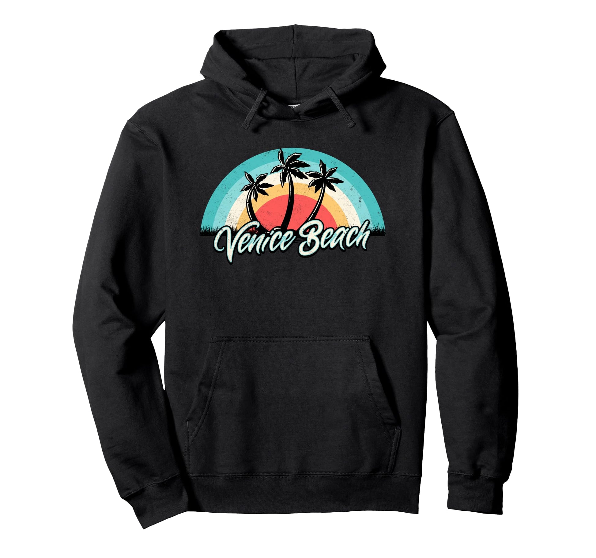 Matching Vacation Sunset Venice Beach Hoodie - Graphic Print Men Women - T-Shirt, Sweatshirt, Hoodie