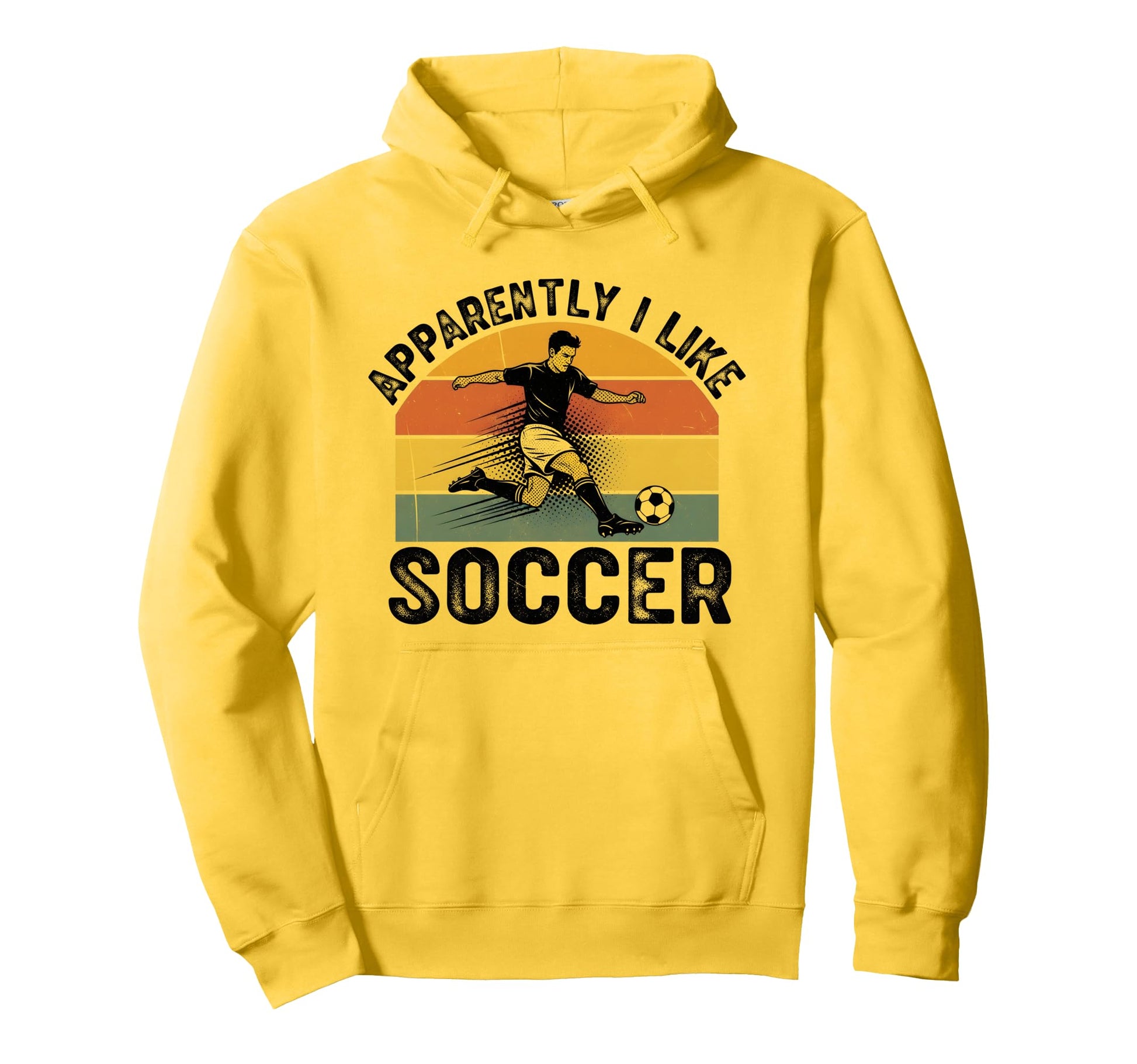 Apparently I Like Soccer Season Funny Hoodie - Streetwear Style Men Women - T-Shirt, Sweatshirt, Hoodie
