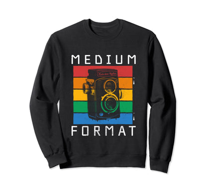 Medium Format Film Photography Camera Sweatshirt - Novelty Apparel Unisex - T-Shirt, Sweatshirt, Hoodie