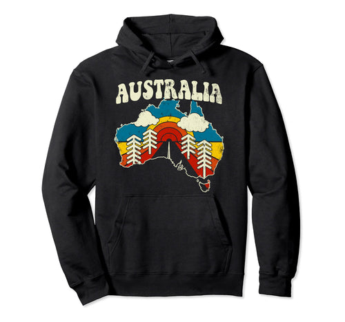 Australia Australian Country Rainbow Hoodie - Streetwear Style for Adults - T-Shirt, Sweatshirt, Hoodie