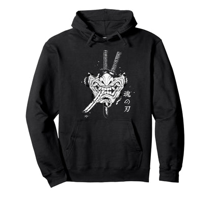 Samurai Spirit Japanese Vaporwave Hoodie - Unique Graphic Men Women - T-Shirt, Sweatshirt, Hoodie