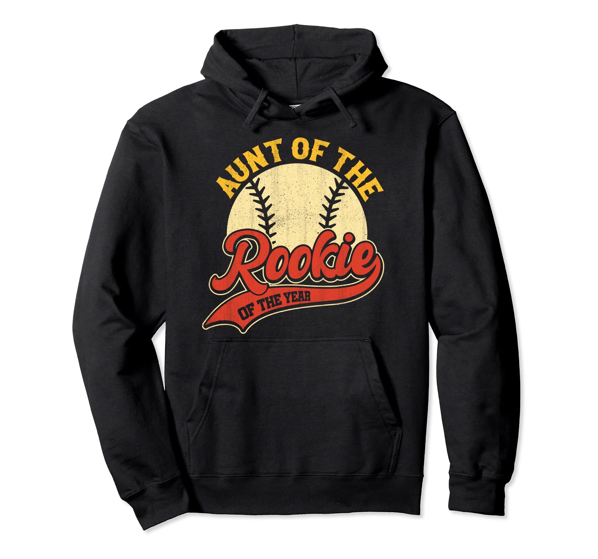 Aunt Rookie Rookie Year Baseball Aunties Hoodie - Aesthetic Graphic Unisex - T-Shirt, Sweatshirt, Hoodie
