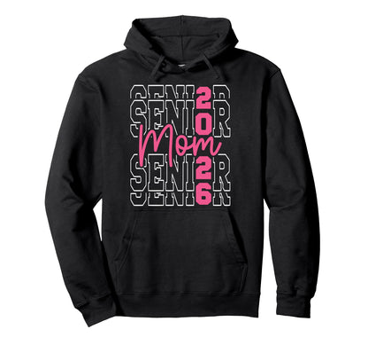 Proud Mom 2026 Senior Baseball Basketball Hoodie - Custom Art Print Unisex - T-Shirt, Sweatshirt, Hoodie