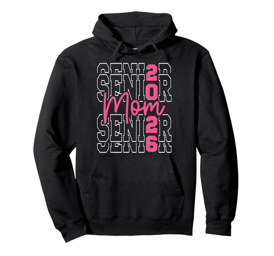 Proud Mom 2026 Senior Baseball Basketball Hoodie - Custom Art Print Unisex - T-Shirt, Sweatshirt, Hoodie