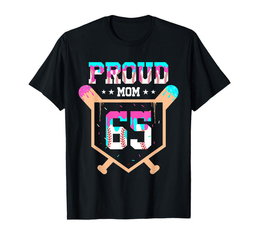 Proud Mom Baseball Player Number 65 Ice T-Shirt - Streetwear Style Unisex - T-Shirt, Sweatshirt, Hoodie