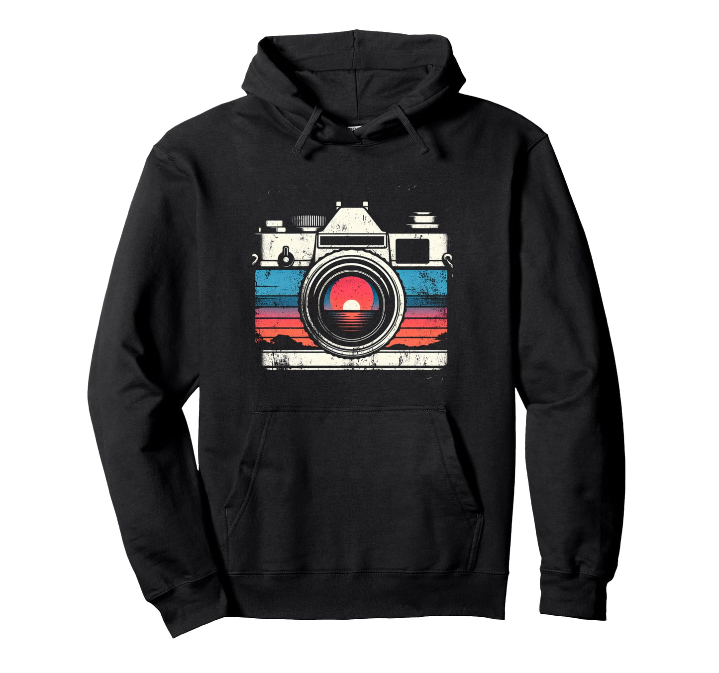 Camera Sunset Hoodie - Casual Everyday Wear Men Women - T-Shirt, Sweatshirt, Hoodie