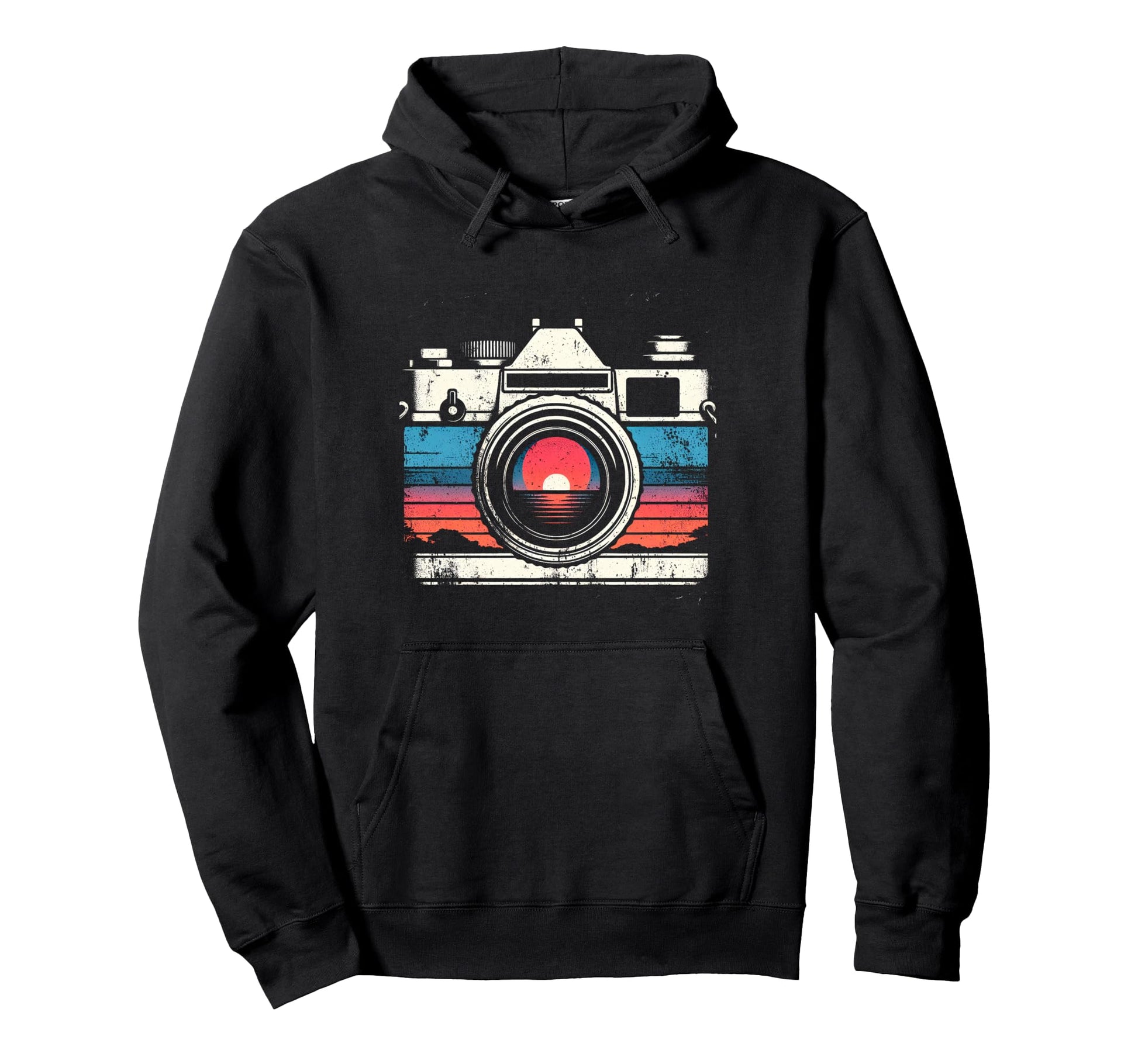 Camera Sunset Hoodie - Casual Everyday Wear Men Women - T-Shirt, Sweatshirt, Hoodie