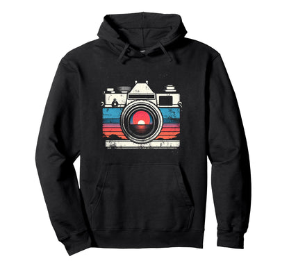 Camera Sunset Hoodie - Casual Everyday Wear Men Women - T-Shirt, Sweatshirt, Hoodie