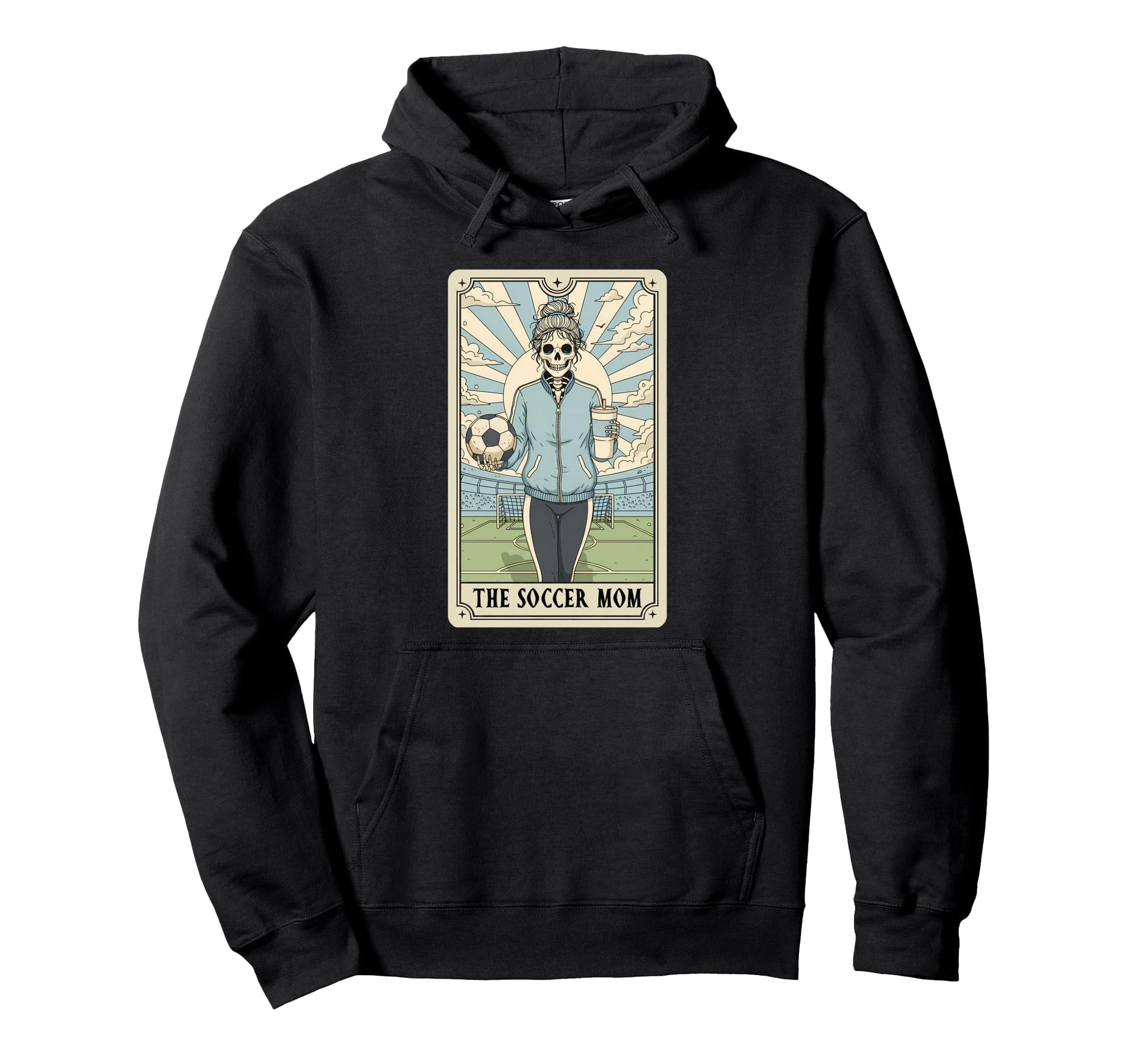 Soccer Mom Tarot Card Soccer Mama Hoodie - Unique Graphic Men Women - T-Shirt, Sweatshirt, Hoodie