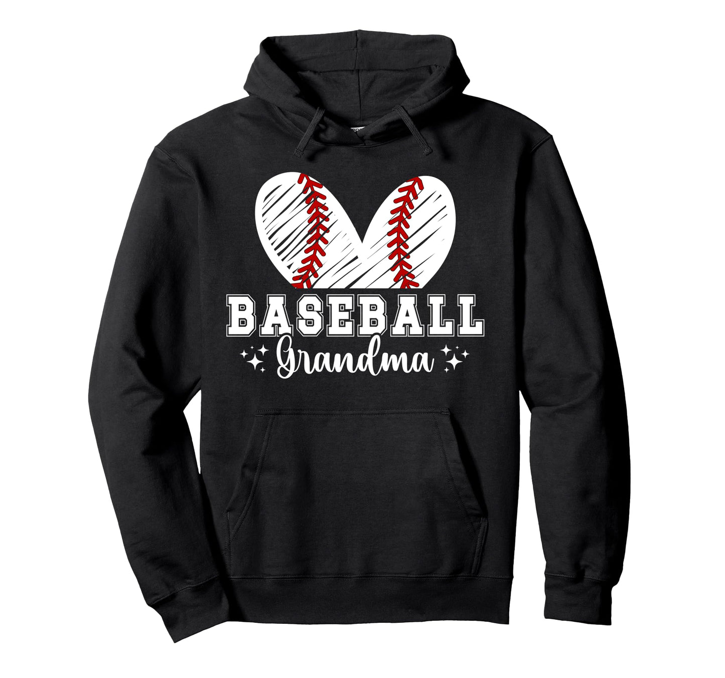 Baseball Grandma Baseball Player Hoodie - Trendy Graphic Men Women - T-Shirt, Sweatshirt, Hoodie