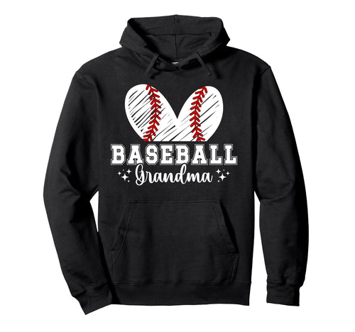 Baseball Grandma Baseball Player Hoodie - Trendy Graphic Men Women - T-Shirt, Sweatshirt, Hoodie