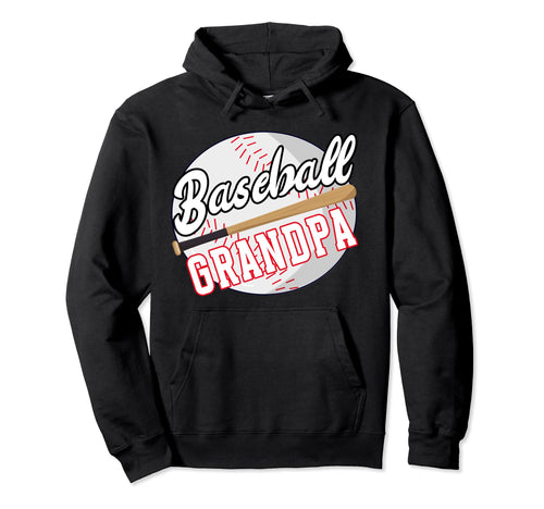 Baseball Grandpa Fathers Day Ballpark Hoodie - Novelty Apparel for Adults - T-Shirt, Sweatshirt, Hoodie