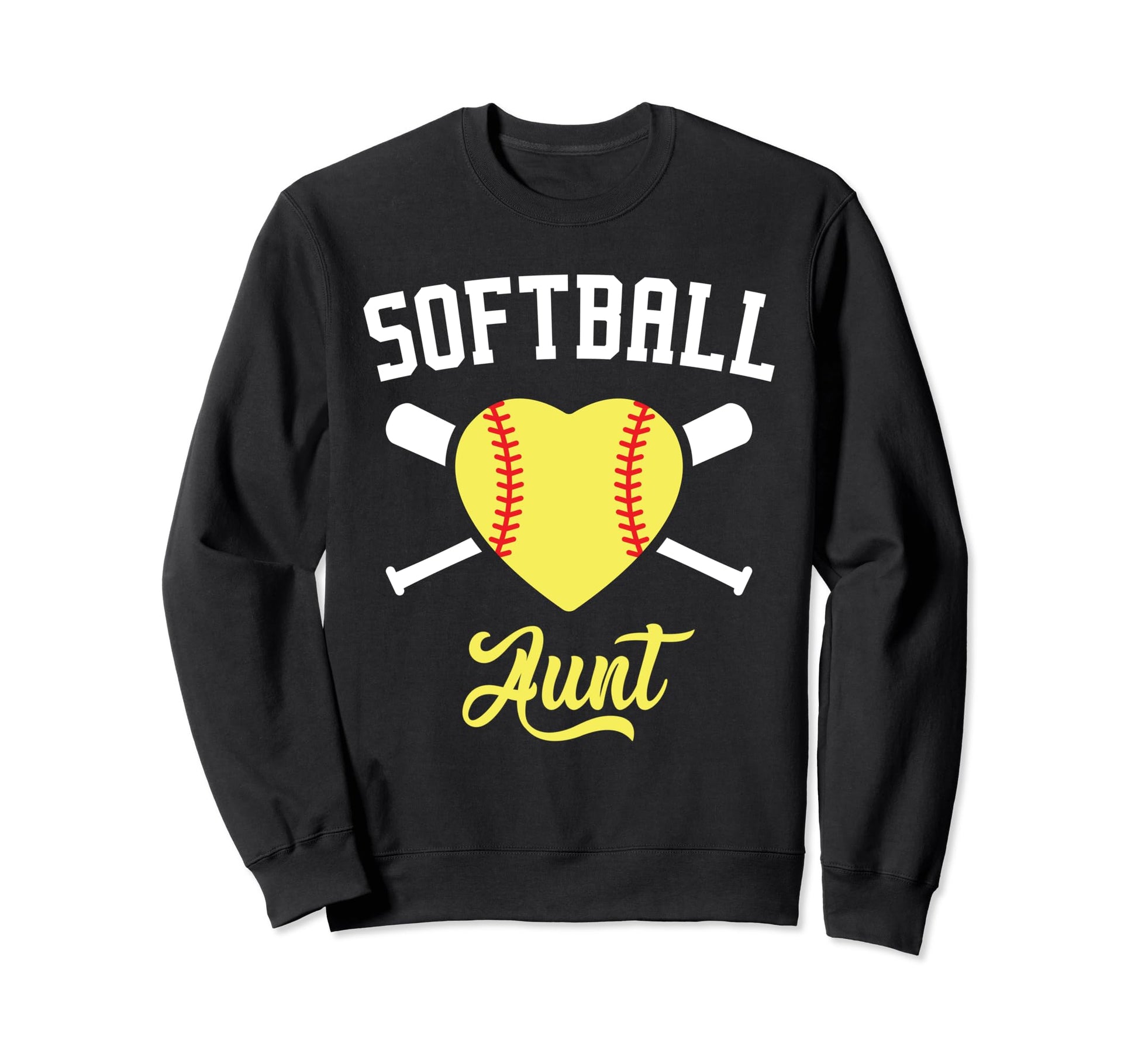 Softball Aunt Family Softball Player Sweatshirt - Aesthetic Graphic Unisex - T-Shirt, Sweatshirt, Hoodie