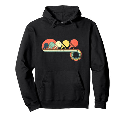 Ping Pong Table Tennis Racket And Ball Hoodie - Unique Graphic Men Women - T-Shirt, Sweatshirt, Hoodie