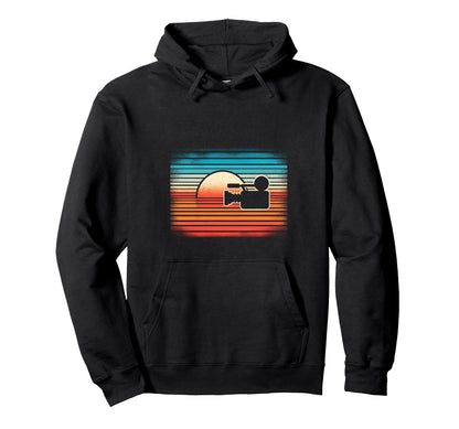 Sunset Camera Hoodie - Unique Graphic Men Women - T-Shirt, Sweatshirt, Hoodie