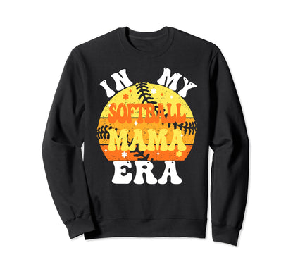 My Softball Mama Era Mom Life Game Sweatshirt - Fun Novelty Design Unisex - T-Shirt, Sweatshirt, Hoodie