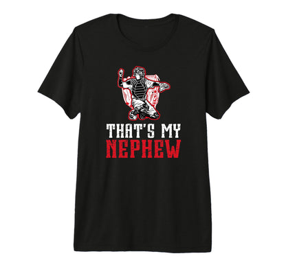 Mens Proud Baseball Catcher Uncle T-Shirt - Fun Novelty Design for Adults - T-Shirt, Sweatshirt, Hoodie