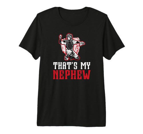 Mens Proud Baseball Catcher Uncle T-Shirt - Fun Novelty Design for Adults - T-Shirt, Sweatshirt, Hoodie