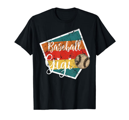 Baseball Gigi Grandma Nana Baseball T-Shirt - Fun Novelty Design Men Women - T-Shirt, Sweatshirt, Hoodie