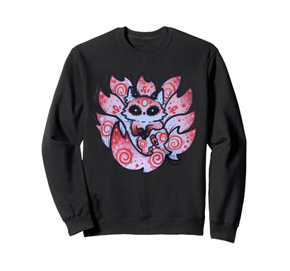 Kawaii Pastel Goth Art Kitsune Japan Sweatshirt - Unique Graphic Men Women - T-Shirt, Sweatshirt, Hoodie