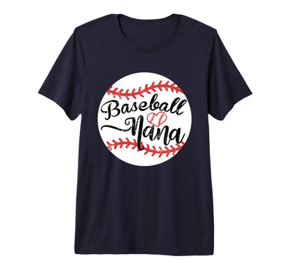 Proud Baseball Nana Tri Blend T-Shirt - Trendy Graphic Unisex - T-Shirt, Sweatshirt, Hoodie