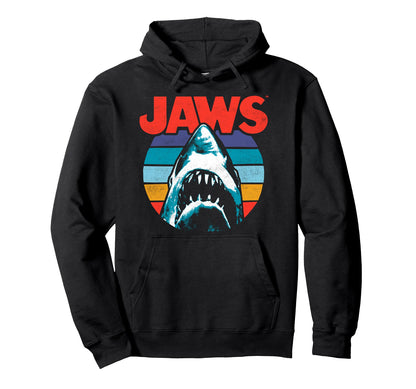 Jaws Colors Shark Rainbow Logo Hoodie - Casual Everyday Wear Men Women - T-Shirt, Sweatshirt, Hoodie