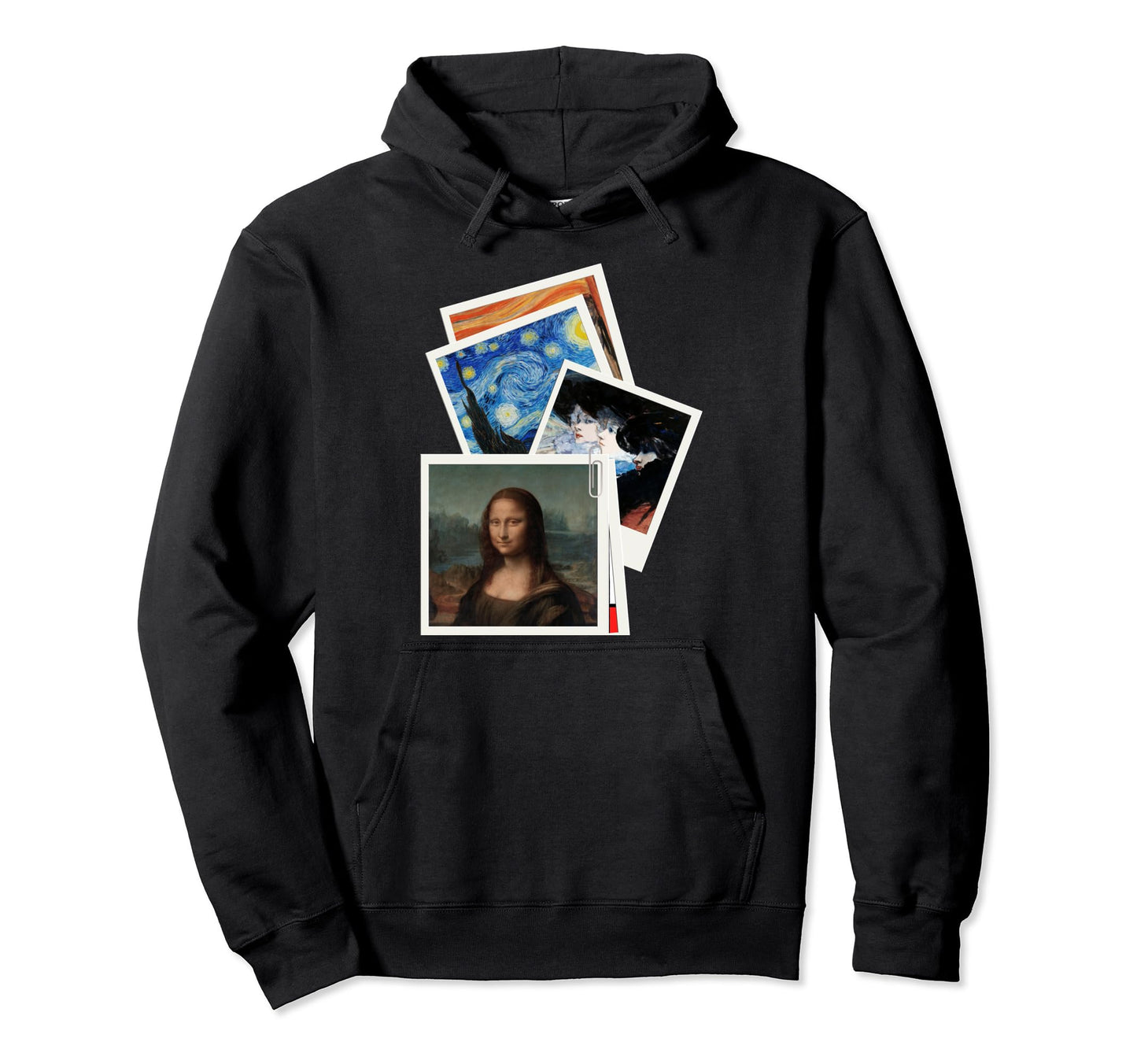 Famous Paintings Instant Camera Frames Hoodie - Fun Novelty Design Unisex - T-Shirt, Sweatshirt, Hoodie