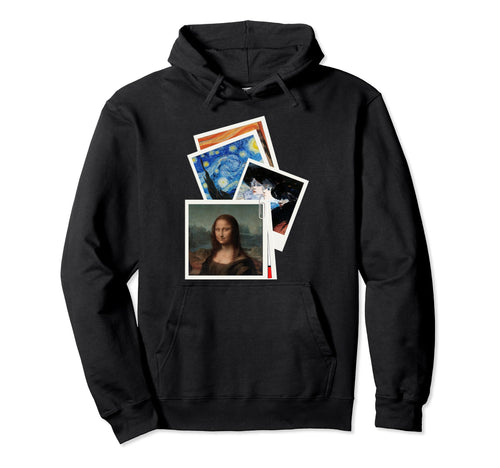Famous Paintings Instant Camera Frames Hoodie - Fun Novelty Design Unisex - T-Shirt, Sweatshirt, Hoodie