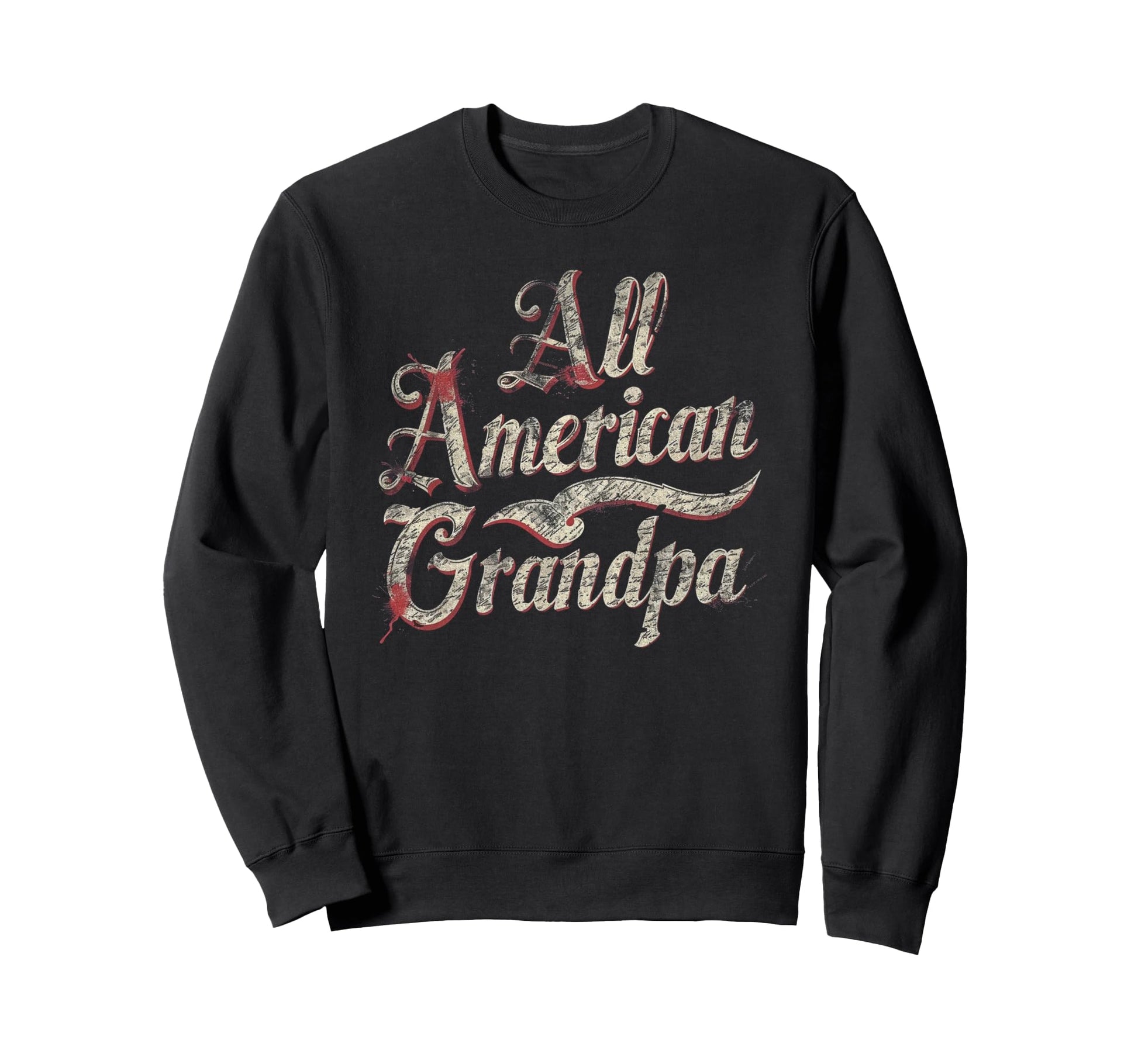 Grandpa 4Th July American Flag Sweatshirt - Casual Everyday Wear Unisex - T-Shirt, Sweatshirt, Hoodie