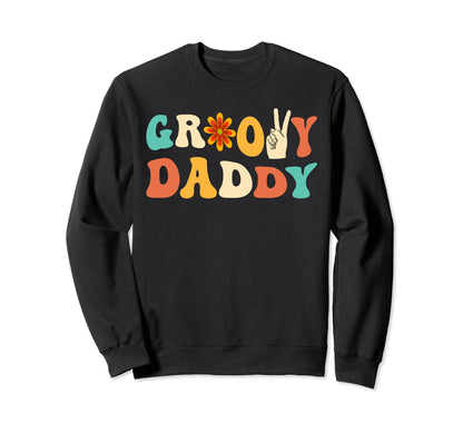 Rainbow Colorful Flowers Groovy Sweatshirt - Fun Novelty Design for Adults - T-Shirt, Sweatshirt, Hoodie
