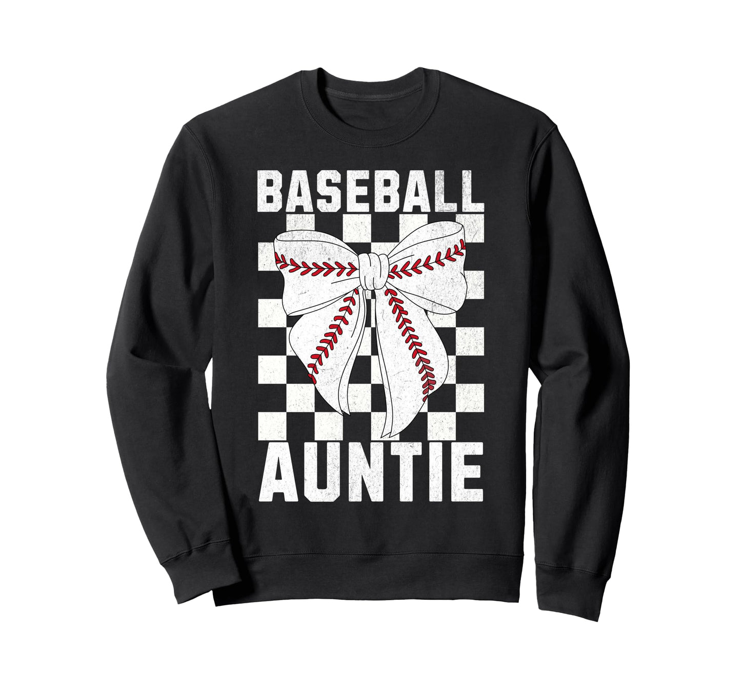 Baseball Aunt Coquette Bow Sweatshirt - Streetwear Style for Adults - T-Shirt, Sweatshirt, Hoodie