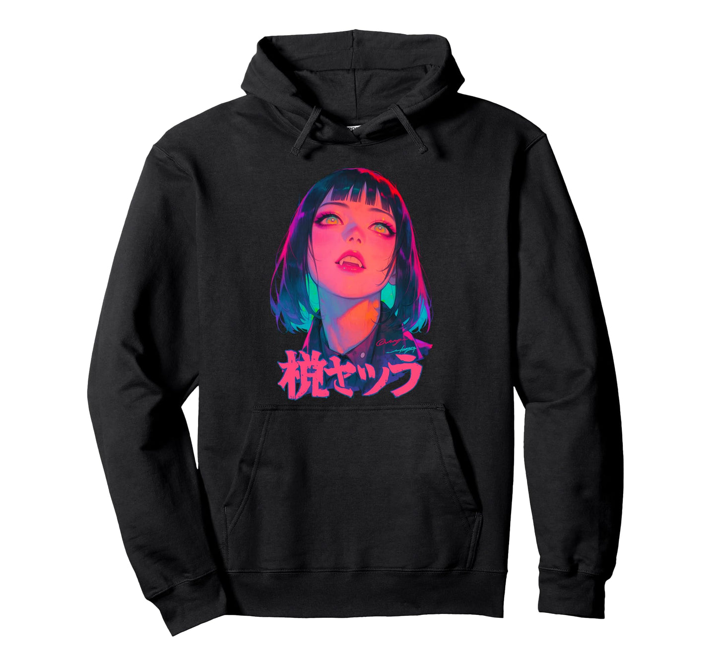 Goth Grunge Demon Anime Waifu Horror Alt Hoodie - Streetwear Style Unisex - T-Shirt, Sweatshirt, Hoodie