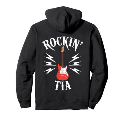 Rockin Tia Electric Guitar Music Lover Hoodie - Novelty Apparel Unisex - T-Shirt, Sweatshirt, Hoodie
