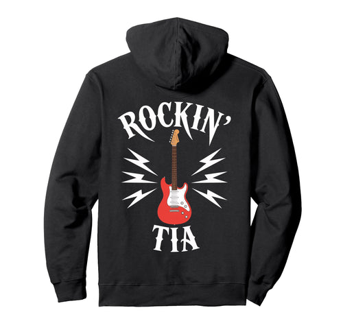 Rockin Tia Electric Guitar Music Lover Hoodie - Novelty Apparel Unisex - T-Shirt, Sweatshirt, Hoodie