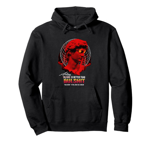 David Sculpture Fire Aesthetic Edgy Hoodie - Casual Everyday Wear Unisex - T-Shirt, Sweatshirt, Hoodie