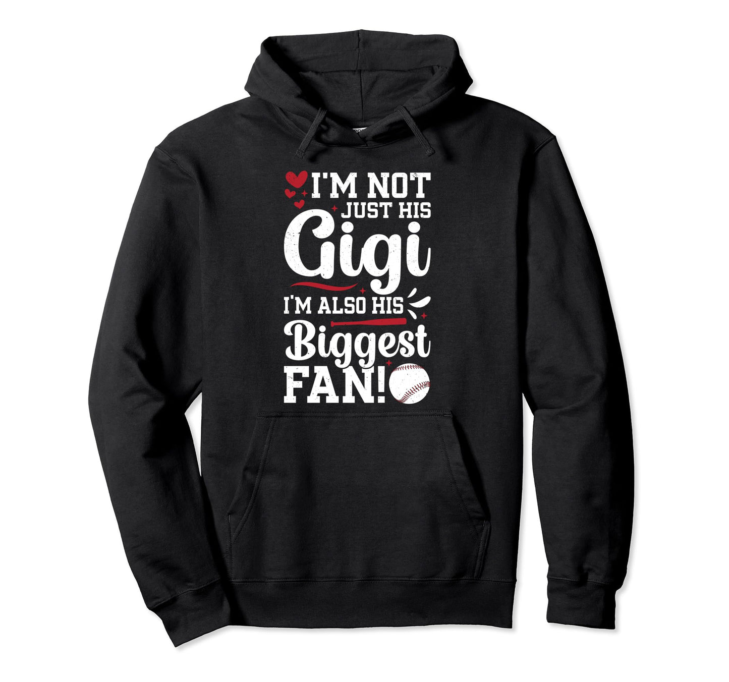 His Biggest Fan Baseball Gigi Hoodie - Casual Everyday Wear for Adults - T-Shirt, Sweatshirt, Hoodie