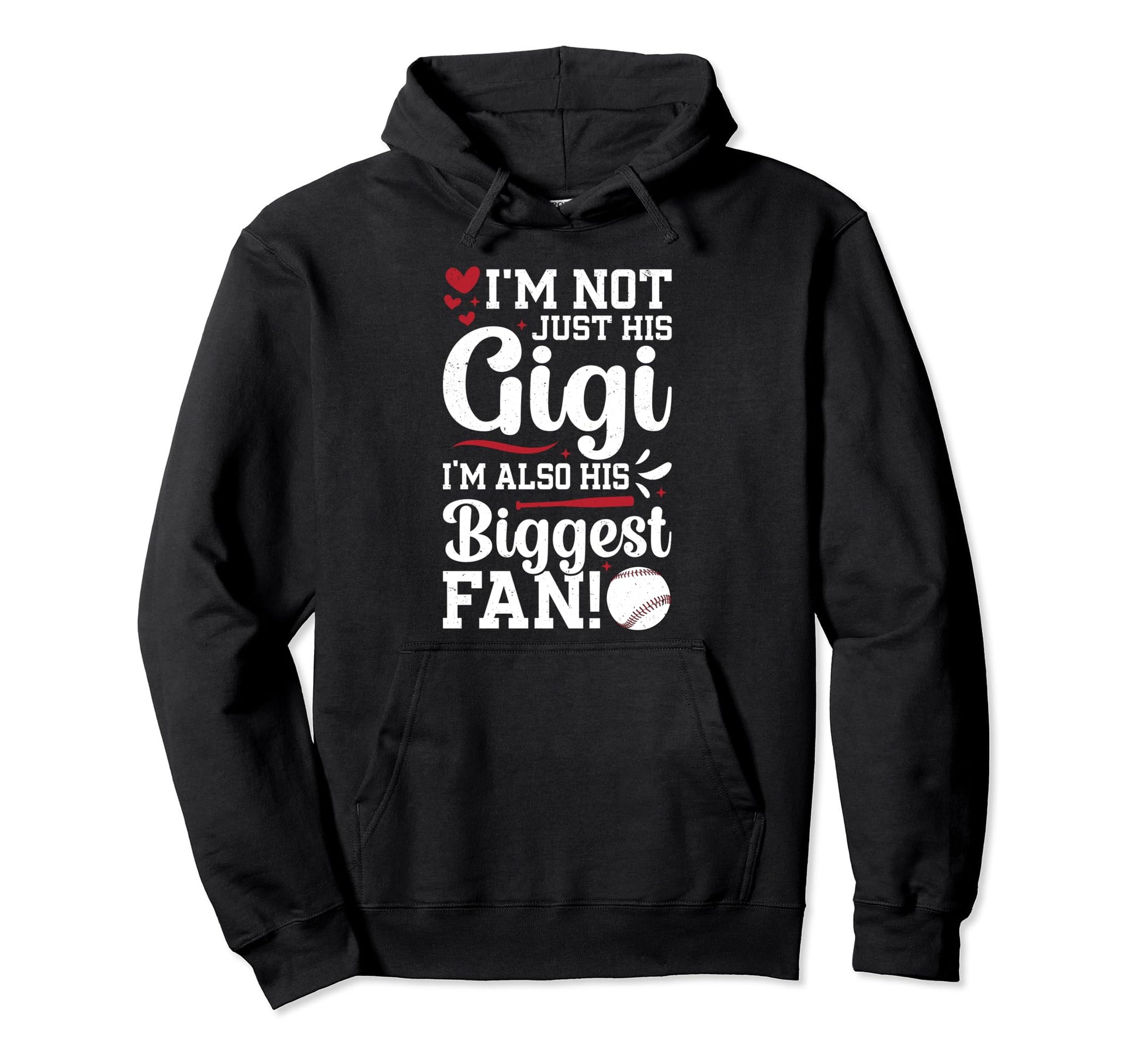 His Biggest Fan Baseball Gigi Hoodie - Casual Everyday Wear for Adults - T-Shirt, Sweatshirt, Hoodie