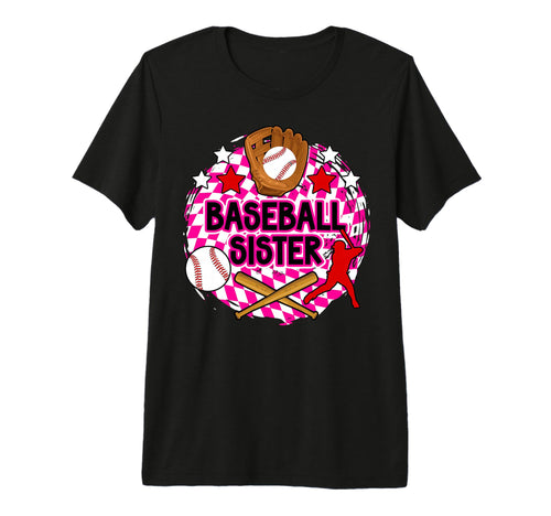 Baseball Sister Baseball Player T-Shirt - Custom Art Print Men Women - T-Shirt, Sweatshirt, Hoodie