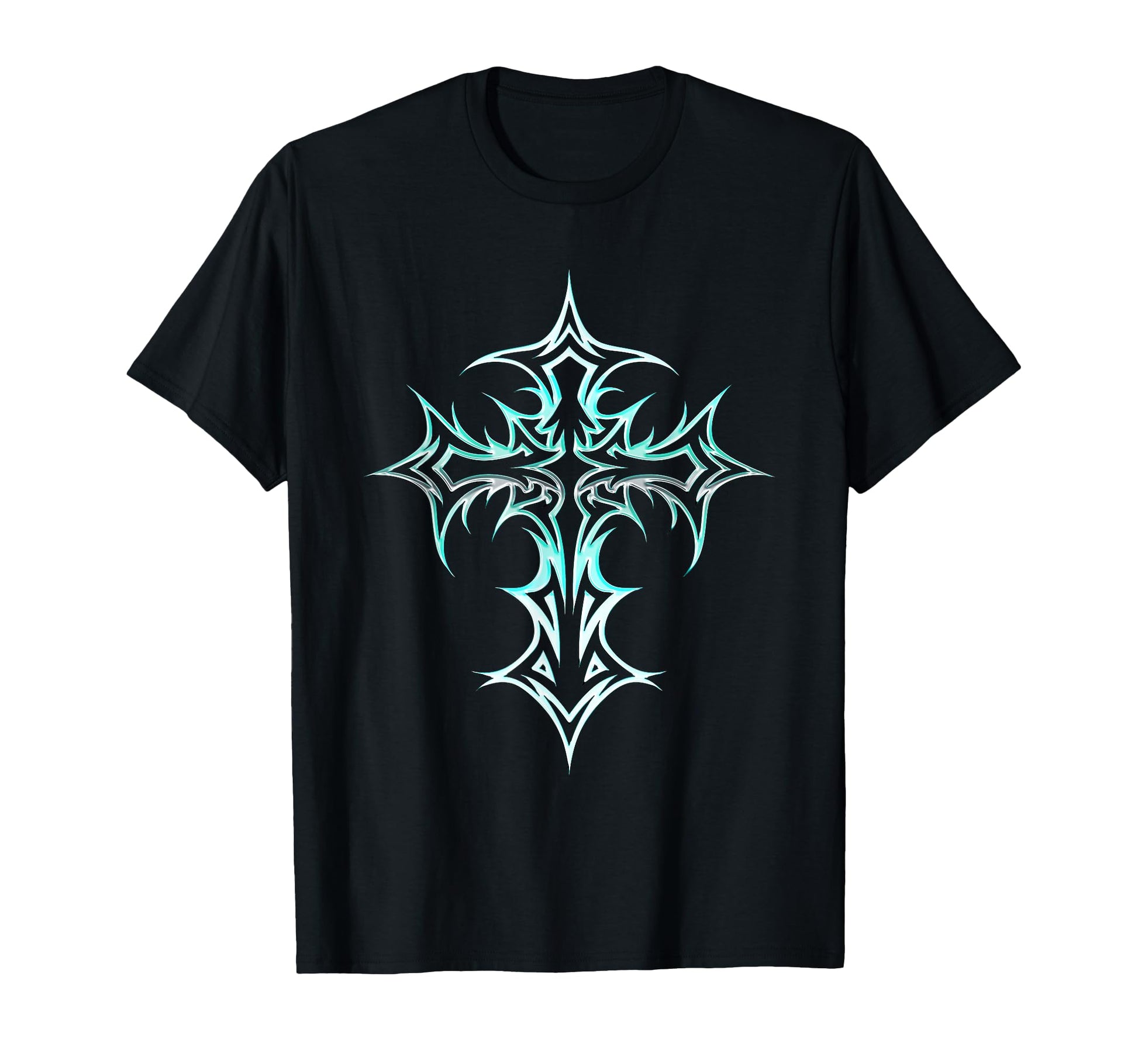 Gothic Cross Y2K Alt Aesthetic T-Shirt - Minimalist Print for Adults - T-Shirt, Sweatshirt, Hoodie