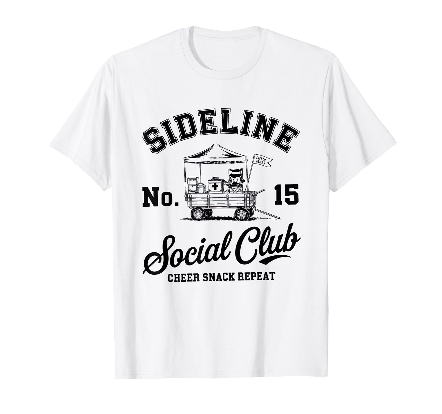Sideline Social Club Soccer Mom Game Day T-Shirt - Custom Art Print Unisex - T-Shirt, Sweatshirt, Hoodie