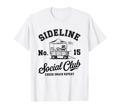 Sideline Social Club Soccer Mom Game Day T-Shirt - Custom Art Print Unisex - T-Shirt, Sweatshirt, Hoodie