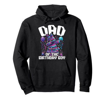 Dad Birthday Dabbing Pinata Party Hoodie - Custom Art Print for Adults - T-Shirt, Sweatshirt, Hoodie