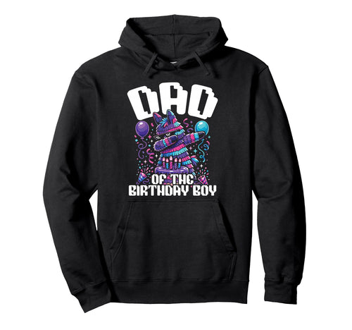 Dad Birthday Dabbing Pinata Party Hoodie - Custom Art Print for Adults - T-Shirt, Sweatshirt, Hoodie
