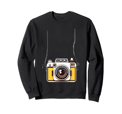 Fake Tourist Camera Holiday Vacation Sweatshirt - Graphic Print Men Women - T-Shirt, Sweatshirt, Hoodie