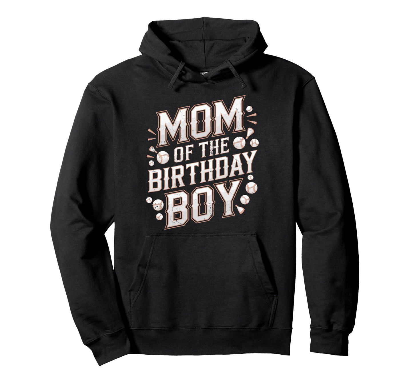 Funny Baseball Party Mother Mom Hoodie - Casual Everyday Wear Men Women - T-Shirt, Sweatshirt, Hoodie
