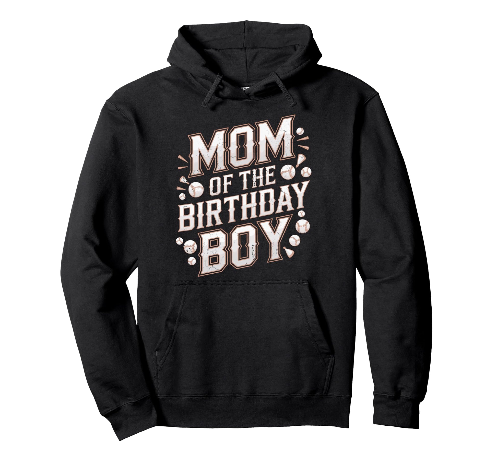 Funny Baseball Party Mother Mom Hoodie - Casual Everyday Wear Men Women - T-Shirt, Sweatshirt, Hoodie